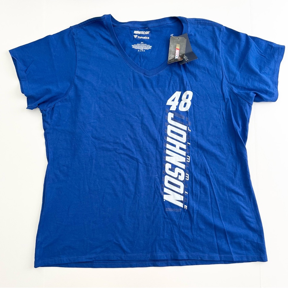 NASCAR Fanatics Jimmie Johnson Tee Blue Size 3X New with‎ tags